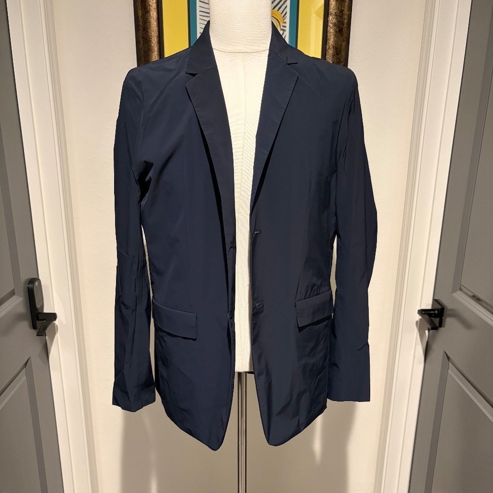 Theory Men's Navy Blue Tailored Blazer Sport Coat Size Large